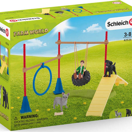 schleich Farm Life Puppy Agility Training
