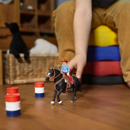 schleich Cowgirl Barrel Racing Fun