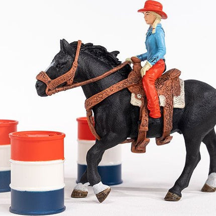 schleich Cowgirl Barrel Racing Fun