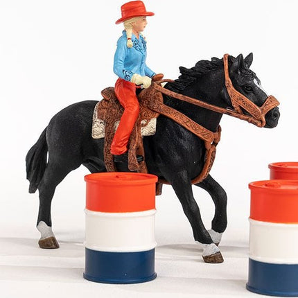 schleich Cowgirl Barrel Racing Fun