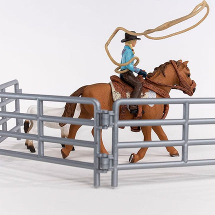 schleich Cowgirl Team Roping Fun