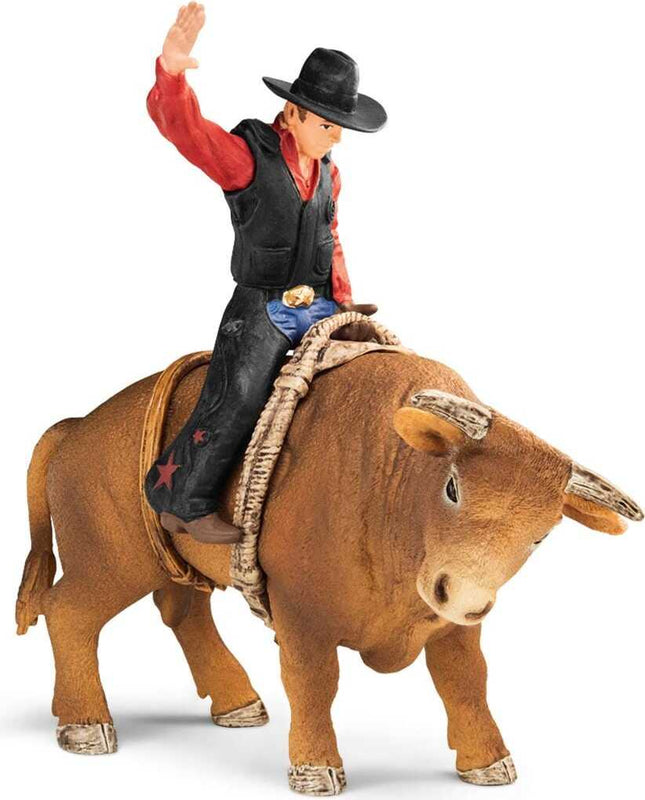 Cowboy With Bull Farm Playset
