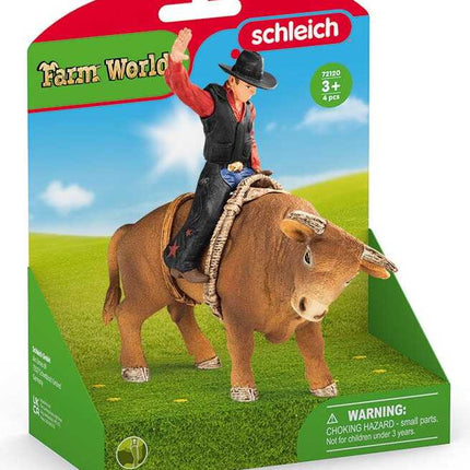 Cowboy With Bull Farm Playset