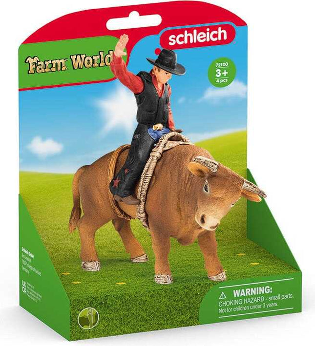 Cowboy With Bull Farm Playset