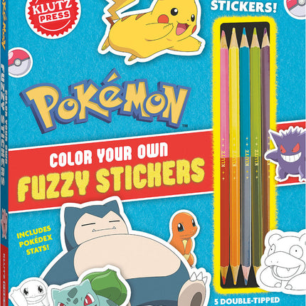 Pokémon Color Your Own Fuzzy Stickers