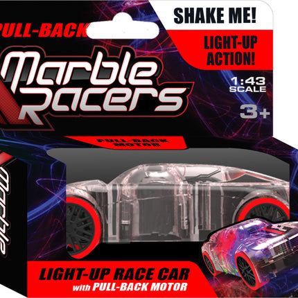 Pull-Back Marble Racer - Red