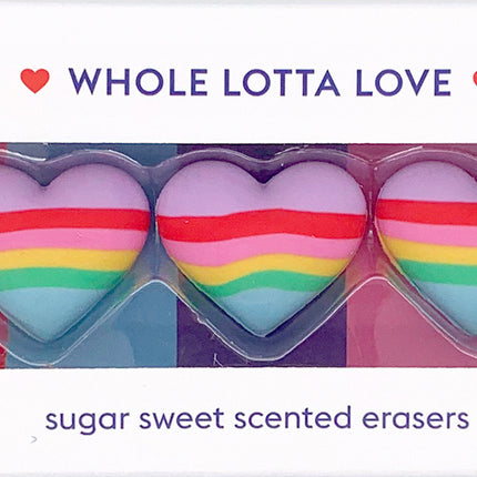Whole Lotta Love Scented Heart Erasers Set