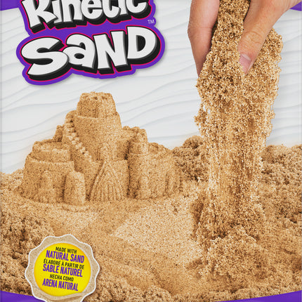 Kinetic Sand, 2.5kg (5.5lb) of All-Natural Brown Sensory Toys Play Sand for Mixing, Molding & Creating