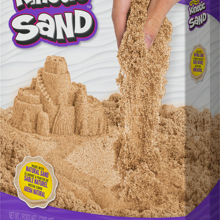 Kinetic Sand, 2.5kg (5.5lb) of All-Natural Brown Sensory Toys Play Sand for Mixing, Molding & Creating