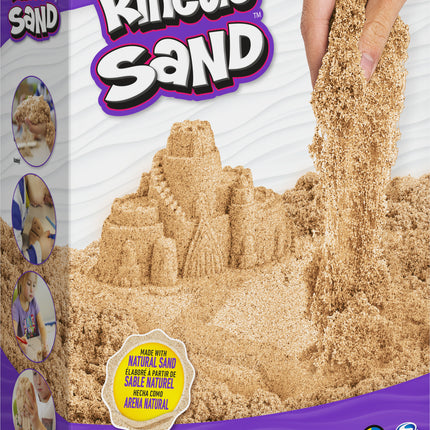 Kinetic Sand, 2.5kg (5.5lb) of All-Natural Brown Sensory Toys Play Sand for Mixing, Molding & Creating