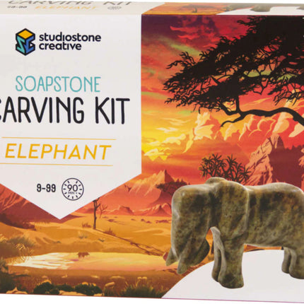 Elephant Soapstone Carving Kit