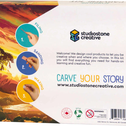 Elephant Soapstone Carving Kit