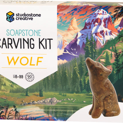 Wolf Soapstone Carving Kit