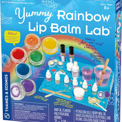 Yummy Rainbow Lip Balm Lab – DIY Science Craft Kit (EN/FR)