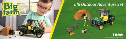John Deere 1:16 Scale Outdoor Adventure Toy Set