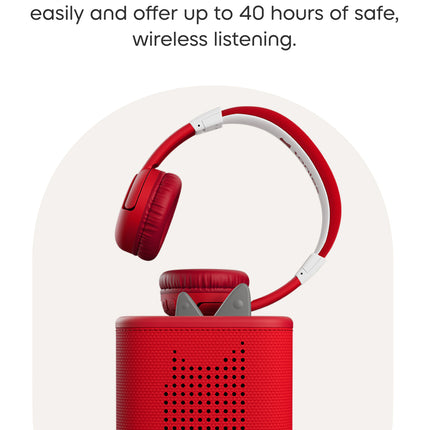 Bluetooth Headphones: Sunset Red