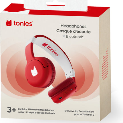 Bluetooth Headphones: Sunset Red