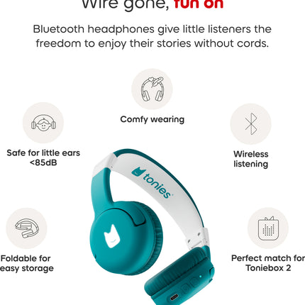 Bluetooth Headphones: Tropical Teal