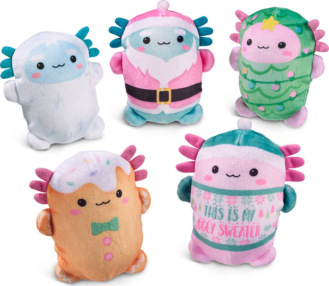 Bubble Stuffed Squishy Friends A Very Axolotl Xmas (assorted)