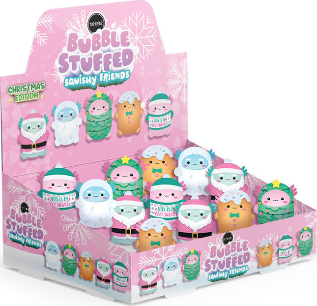 Bubble Stuffed Squishy Friends A Very Axolotl Xmas (assorted)
