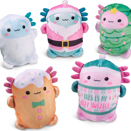 Bubble Stuffed Squishy Friends A Very Axolotl Xmas (assorted)