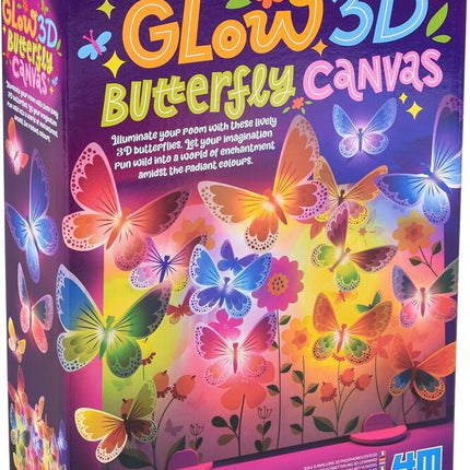 Kidzmaker - 3D Glow Butterfly Canvas