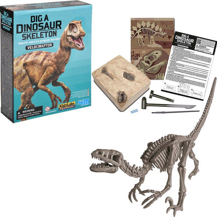 Kidzlabs - Dig a Dinosaur Skeleton - Velociraptor