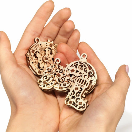 Ugears U-Fidgets Happy New Gear (4 Pcs)