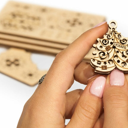 Ugears U-Fidgets Happy New Gear (4 Pcs)
