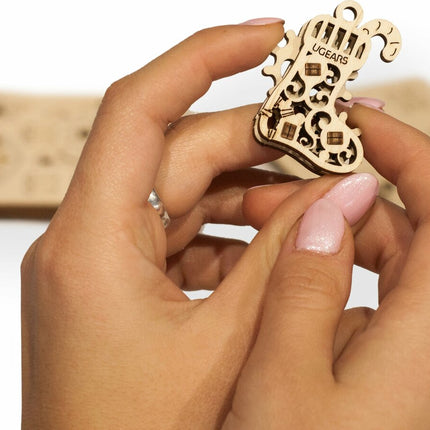 Ugears U-Fidgets Happy New Gear (4 Pcs)