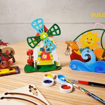 Ugears 4Kids Coloring Models Quantity 5 Each