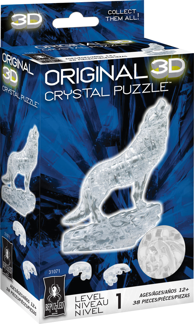 Std. Crystal Puzzle-Wolf (Clear)