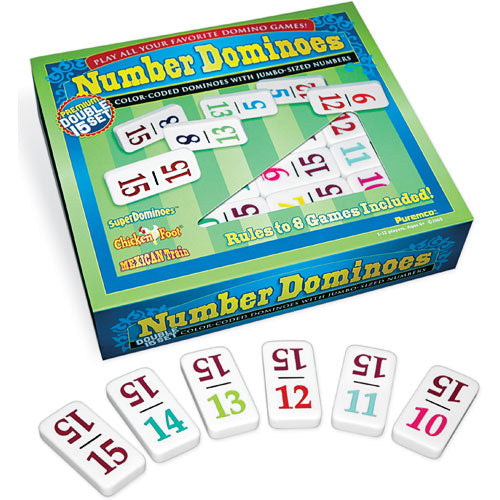 Double 15 Numbered Dominoes