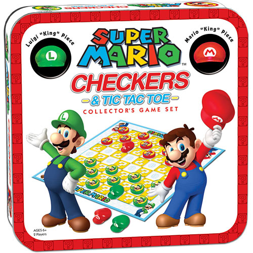 Super Mario - CHECKERS/TIC TAC TOE COMBO