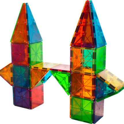 MAGNA-TILES Classic 100-Piece Magnetic Construction Set, The ORIGINAL Magnetic Building Brand