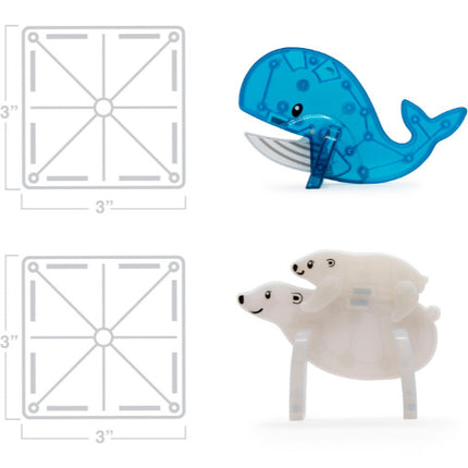 MAGNA-TILES Arctic Animals 25-Piece Magnetic Construction Set, The ORIGINAL Magnetic Building Brand