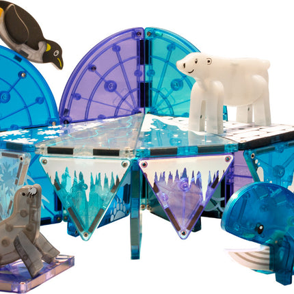 MAGNA-TILES Arctic Animals 25-Piece Magnetic Construction Set, The ORIGINAL Magnetic Building Brand