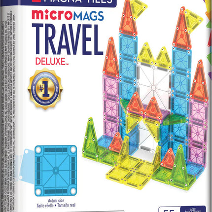 Magna-Tiles MicroMags Travel Deluxe 55 Piece Set