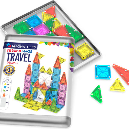 Magna-Tiles MicroMags Travel Deluxe 55 Piece Set