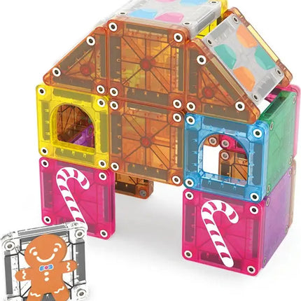 microMAGS Gingerbread House 24-Piece Travel Set