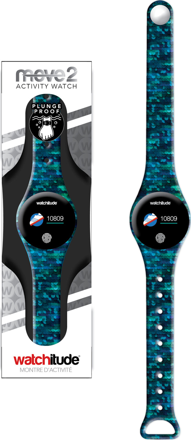 Blue Sequins - Watchitude - Move 2 - Kids Activity Watch