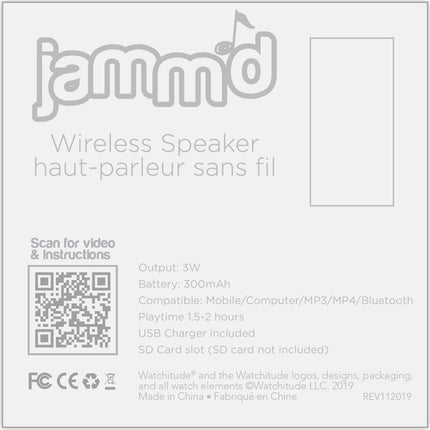 Rainbow Tie Dye - Jamm'd by Watchitude - Bluetooth Speaker