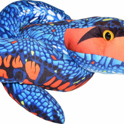 Blue And Orange Snake Stuffed Animal - 54"