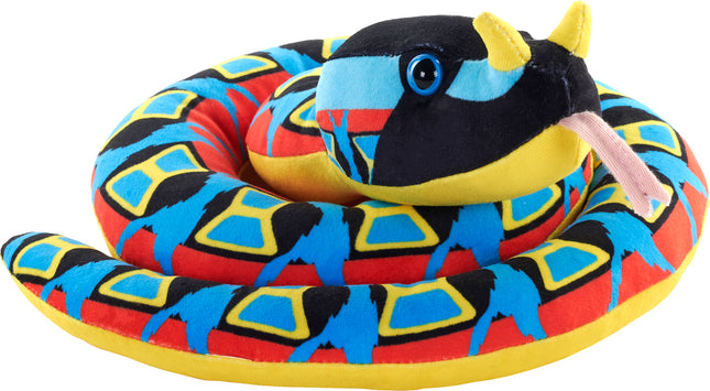Green Snakes Rhino Viper Stuffed Animal - 36"