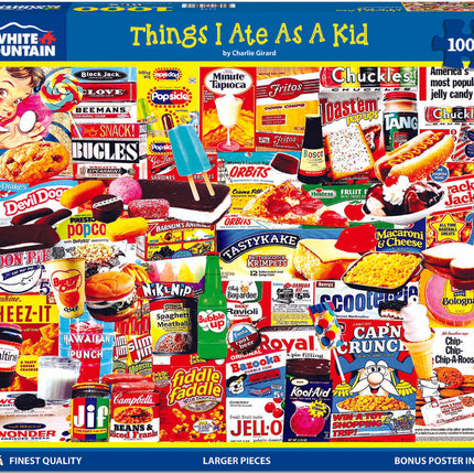 Things I Ate as a Kid - 1000 Piece - White Mountain Puzzles