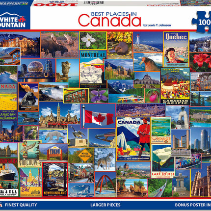 Best Places in Canada - 1000 Piece - White Mountain Puzzles
