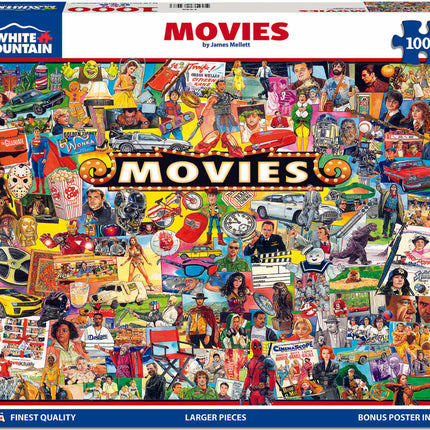 The Movies - 1000 Piece - White Mountain Puzzles