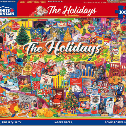 The Holidays - 1000 Piece - White Mountain Puzzles