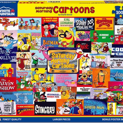 Saturday Morning Cartoons - 1000 Piece - White Mountain Puzzles