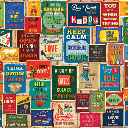 Words Of Wisdom - 1000 Piece - White Mountain Puzzles